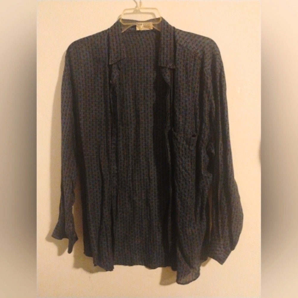 Vintage Versace Mens Long sleeve shift